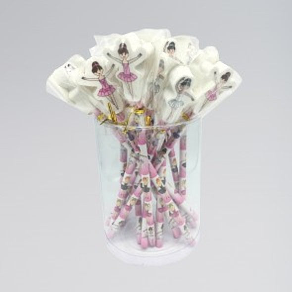 Ballerina Pencil With Eraser Topper - Dazzle Dancewear Ltd